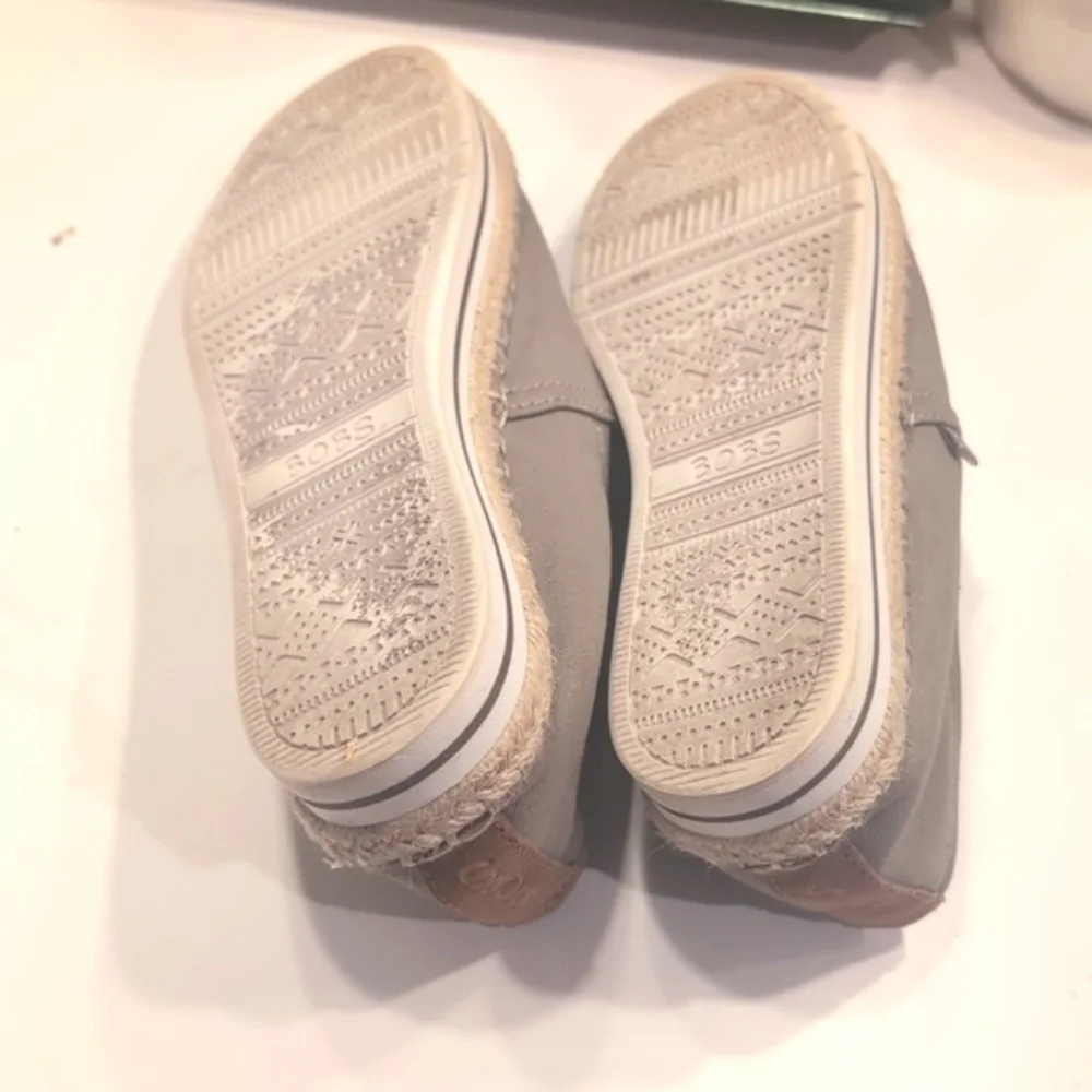 BOB'S By Skecher Memory Foam Gray Espadrilles Size 7